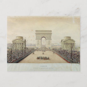 Napoleons inträde i Paris Vykort