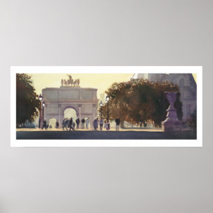 "Napoleons karousel" Paris Watercolor Poster