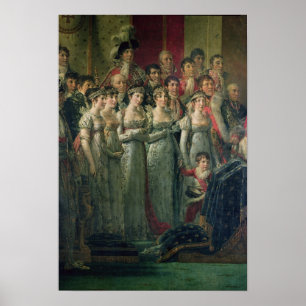 Napoleons konsekration och Josephine's Poster