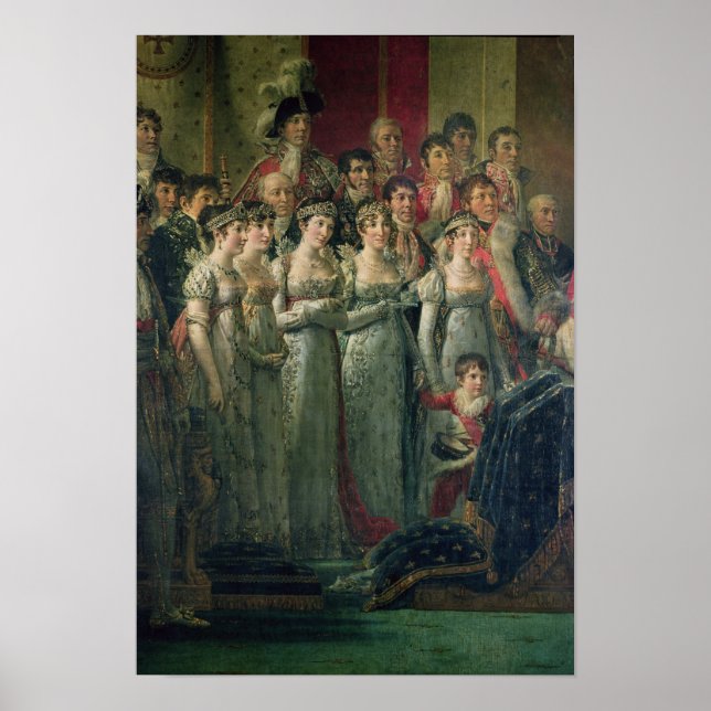 Napoleons konsekration och Josephine's Poster (Framsidan)