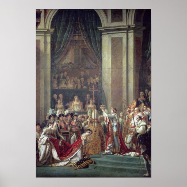 Napoleons konsekration och Josephine's Poster (Framsidan)