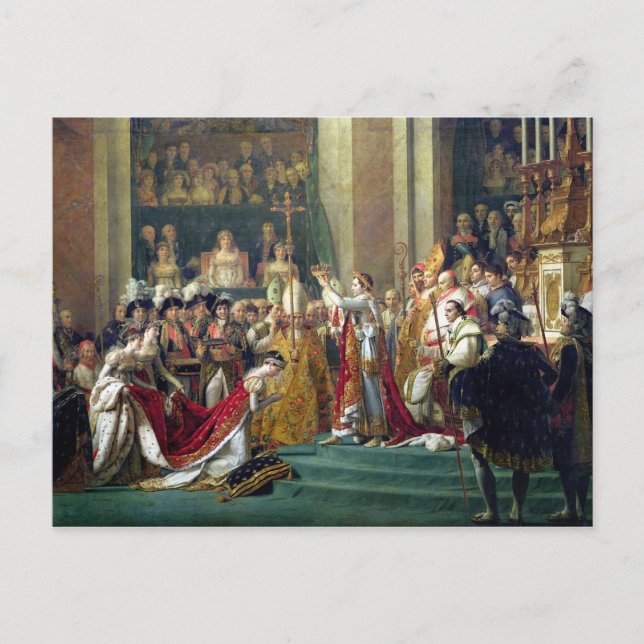 Napoleons konsekration och Josephine's Vykort (Framsida)