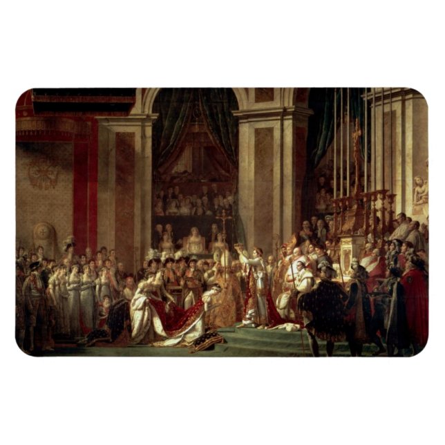 Napoleons koronation av Jacques-Louis David Magnet (Horisontell)