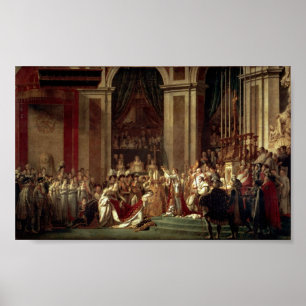 Napoleons koronation av Jacques-Louis David Poster