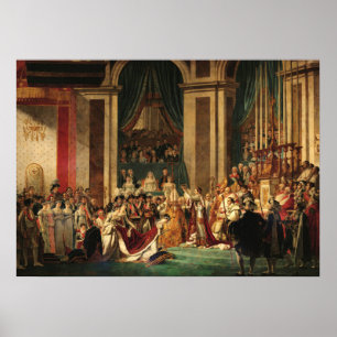 Napoleons koronation av Jacques-Louis David Poster