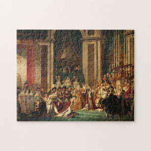 Napoleons koronation av Jacques-Louis David Pussel
