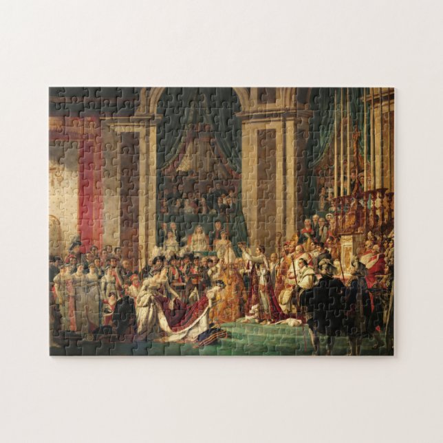 Napoleons koronation av Jacques-Louis David Pussel (Horisontell)