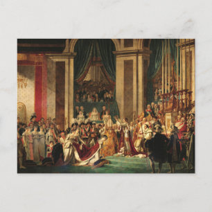 Napoleons koronation av Jacques-Louis David Vykort