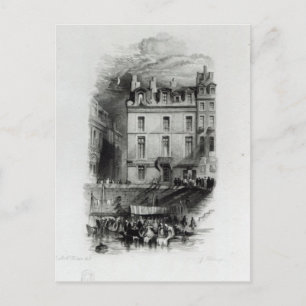 Napoleon's Lodgings on the Quai Conti, 1834-36 Vykort