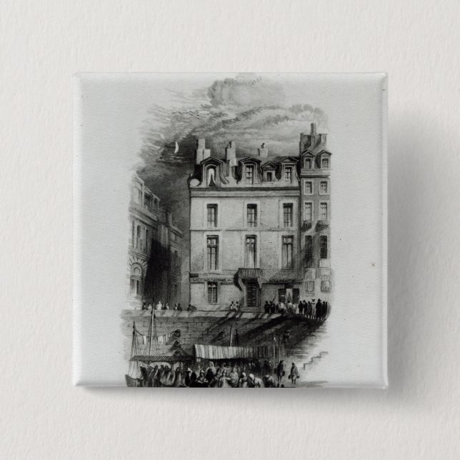 Napoleons logi på Quaien Conti, 1834-36 Knapp (Framsida)