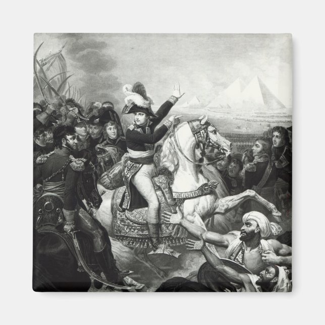 Napoleons porträtt som erövrande hjälte magnet (Framsidan)