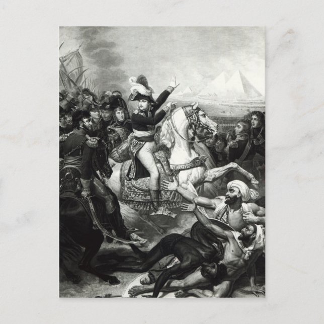 Napoleons porträtt som erövrande hjälte vykort (Framsida)