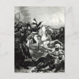 Napoleons porträtt som erövrande hjälte vykort