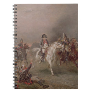 Napoleons reträtt (olja på kanfas) anteckningsbok