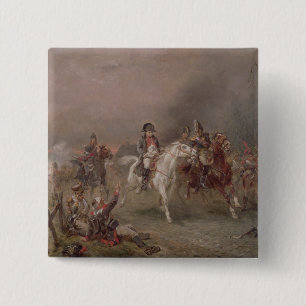 Napoleons reträtt (olja på kanfas) knapp