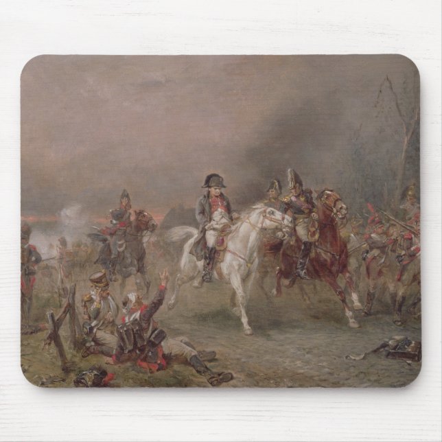 Napoleons reträtt (olja på kanfas) musmatta (Framsidan)