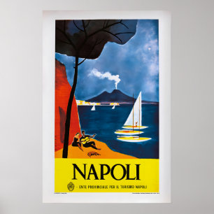 Napoli av Mario Puppo Vintage Resa Poster 1