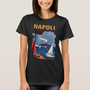 Napoli Bay Vesuvius Segling Resa T Shirt