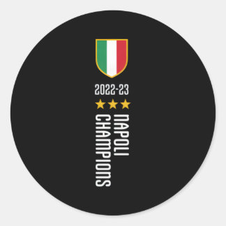 Napoli Champions 2022-2023 Runt Klistermärke