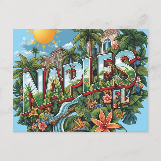Napoli drömmande vykort (Framsida)