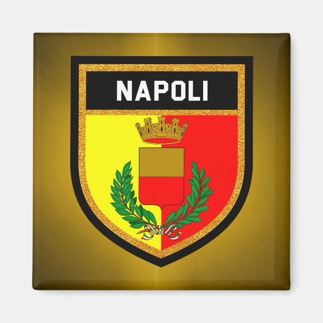 Napoli Flagga Magnet (Framsidan)