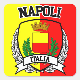 Napoli Fyrkantigt Klistermärke