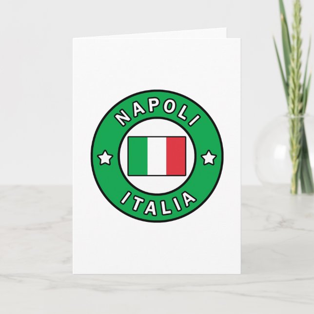 Napoli Italia Kort (Framsida)