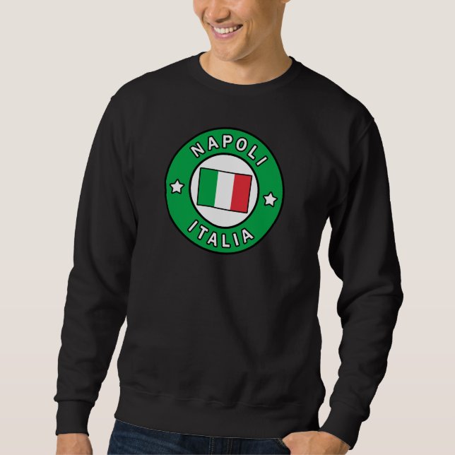 Napoli Italia Lång Ärmad Tröja (Framsida)