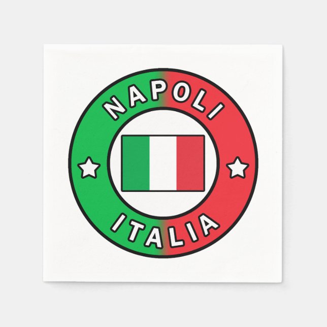 Napoli Italia Pappersservett (Framsidan)