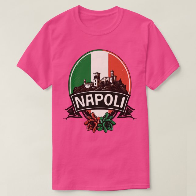 Napoli Italia Retro Italienska regionen Design 2 T Shirt (Design framsida)