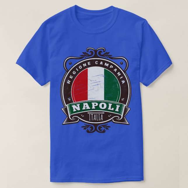 Napoli Italia Retro Italienska regionen Design 2 T Shirt (Design framsida)
