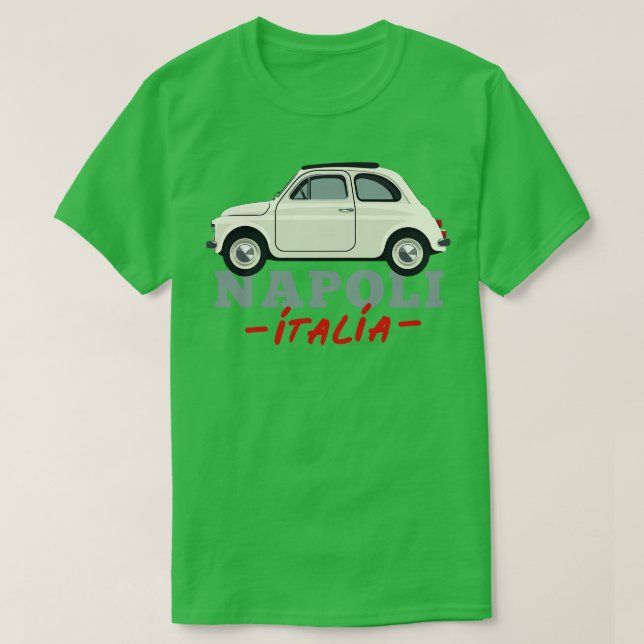 Napoli Italia Retro Italienska regionens utformnin T Shirt (Design framsida)