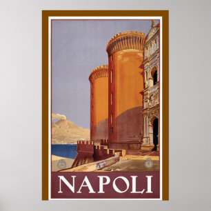 Napoli, Italien Vintage Resoraffisch Poster