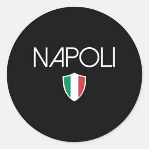 Napoli Jersey Italienska Flagga Neapel Italien Runt Klistermärke