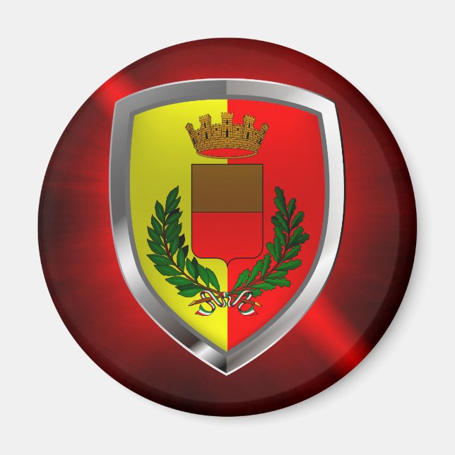 Napoli Mettalic Emblem Magnet (Framsidan)