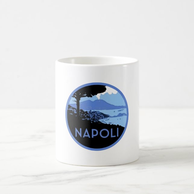 Napoli Mount Vesuvius - Italien Retro Neapel Kaffemugg (Center)