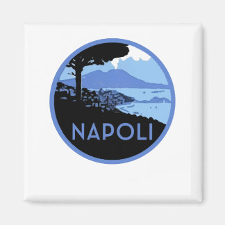 Napoli Mount Vesuvius - Italien Retro Neapel Magnet