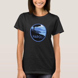 Napoli Mount Vesuvius Retro Bukt i Neapel Italia T Shirt