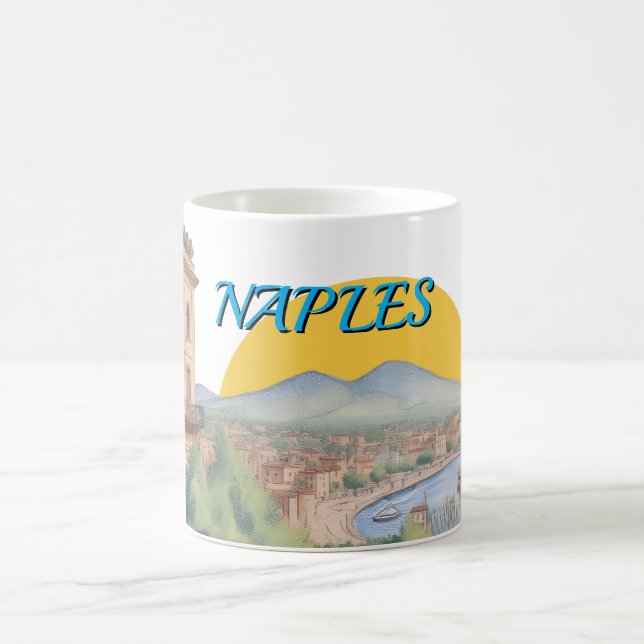 Napoli-mugg – Vesuvio Skyline Kaffe kopp | Souveni (Center)