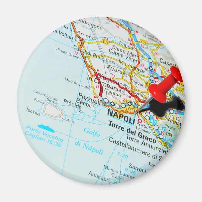 Napoli (Neapel), Italien Magnet (Framsidan)