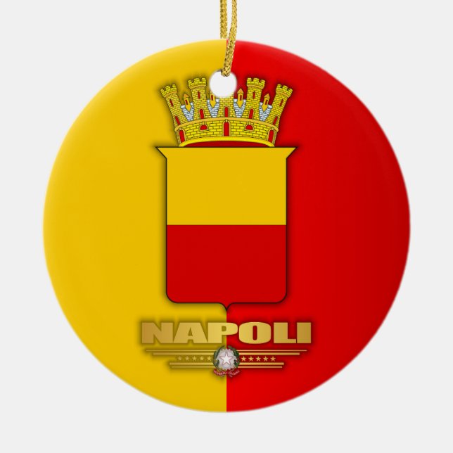 Napoli (Neapel) Julgransprydnad Keramik (Framsidan)