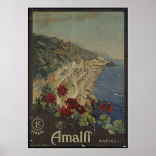 Napoli Neapel Vintage resor Poster och Retro-utskr