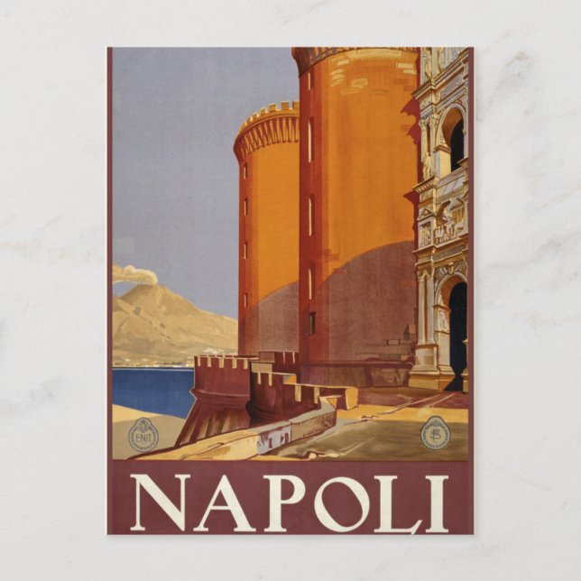 Napoli Vintage Neapel Italien vykort (Framsida)