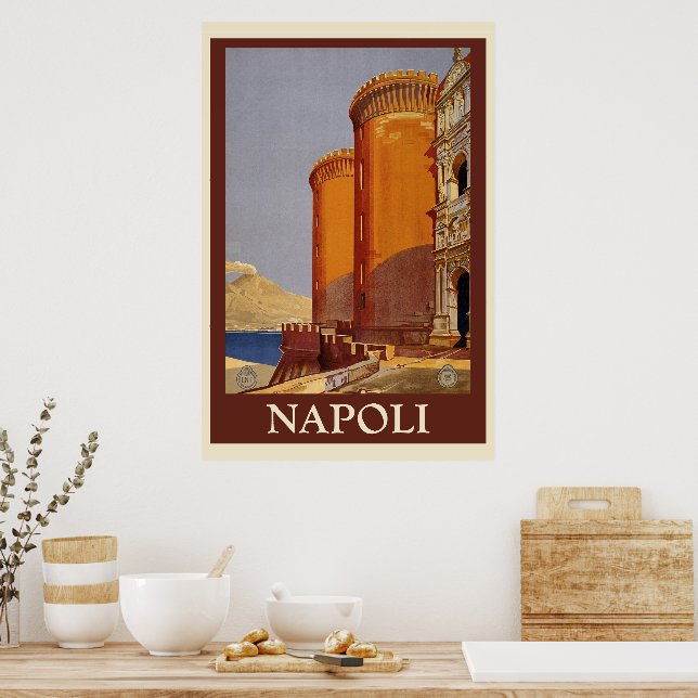 Napoli Vintage Travel  Poster (Kök)