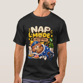 Napp-läge Aktiverad Björn – Rolig Sömnig Björn Mys T Shirt