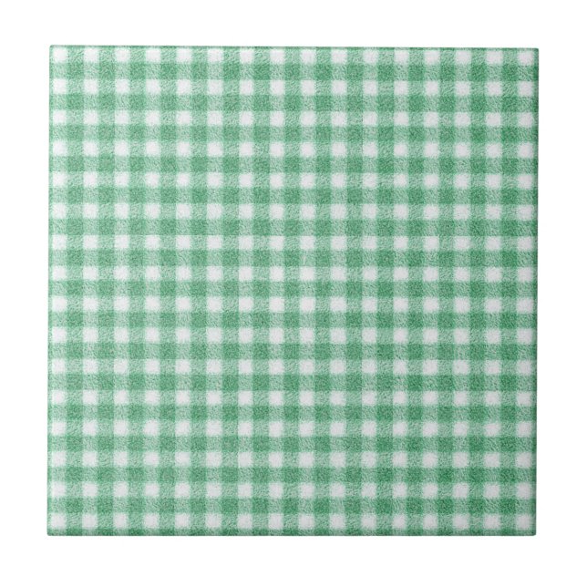 Napp Mintgrön Rutig  Kakelplatta (Framsidan)