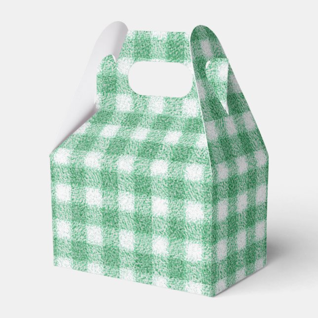 Napp Mintgrön Rutig  Presentaskar (Framsidan Sidan)