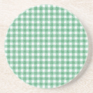 Napp Mintgrön Rutig Underlägg