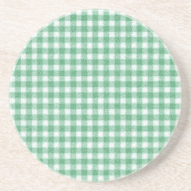 Napp Mintgrön Rutig  Underlägg (Framsidan)