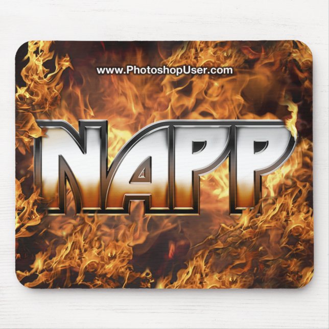 NAPP Mousepad - avfyra versionen Musmatta (Framsidan)